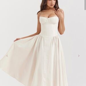 SAMARIA Vintage Cream Corset Sundress house of CB